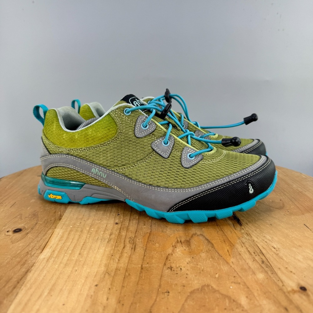 Ahnu Sugarpine Air Mesh Women's Size 9 Hiking Shoes Lime Green Vibram Outdoors
